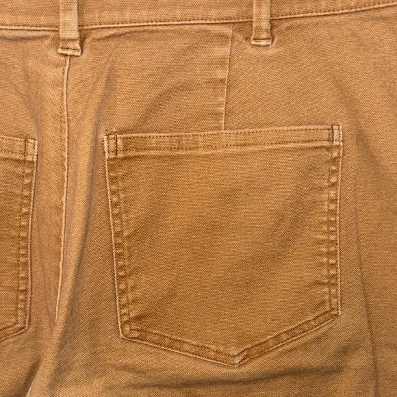 Madewell Wide Leg Pants in Brown - Picture 9 of 11